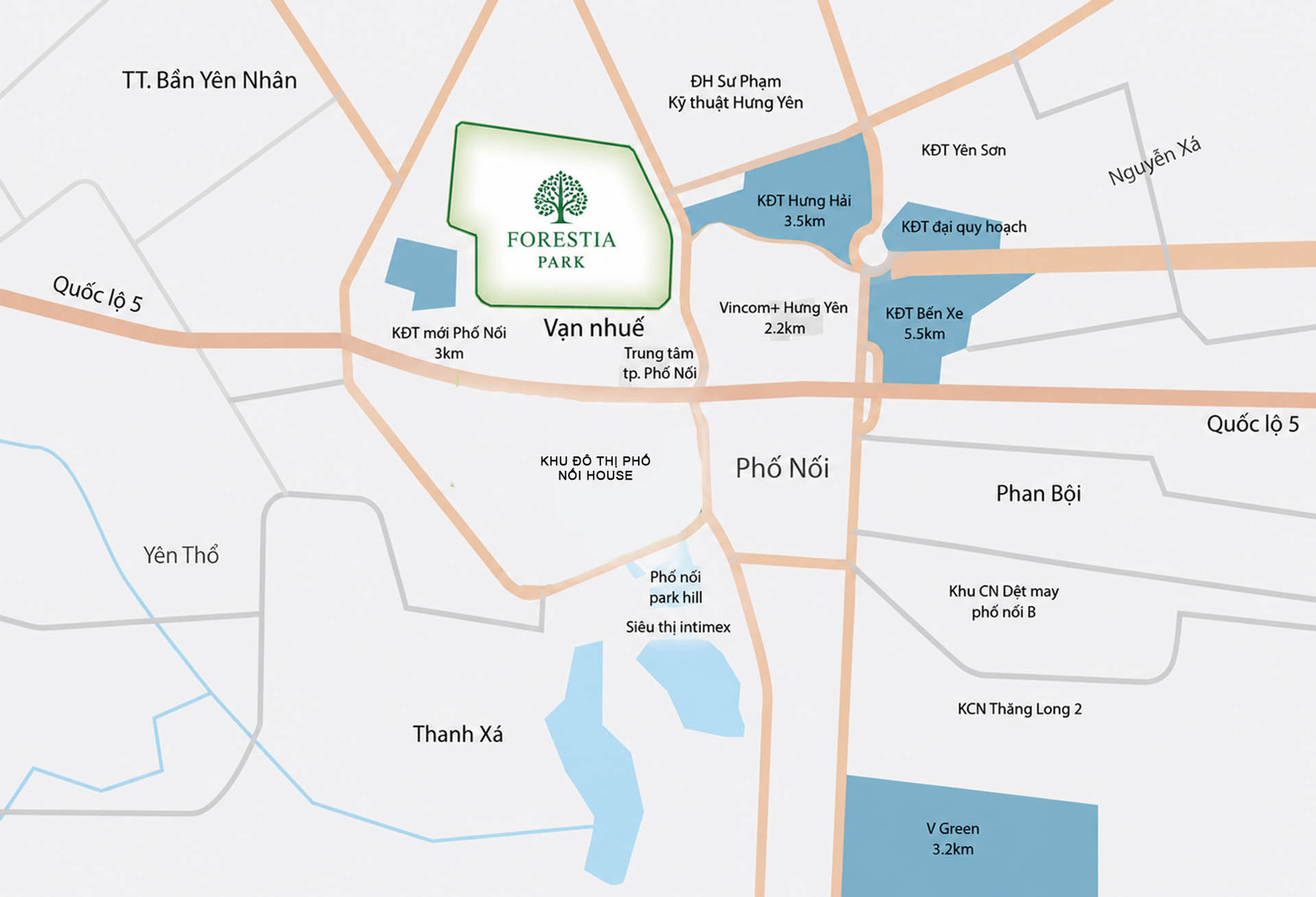 Vị trí shophouse Forestia Park